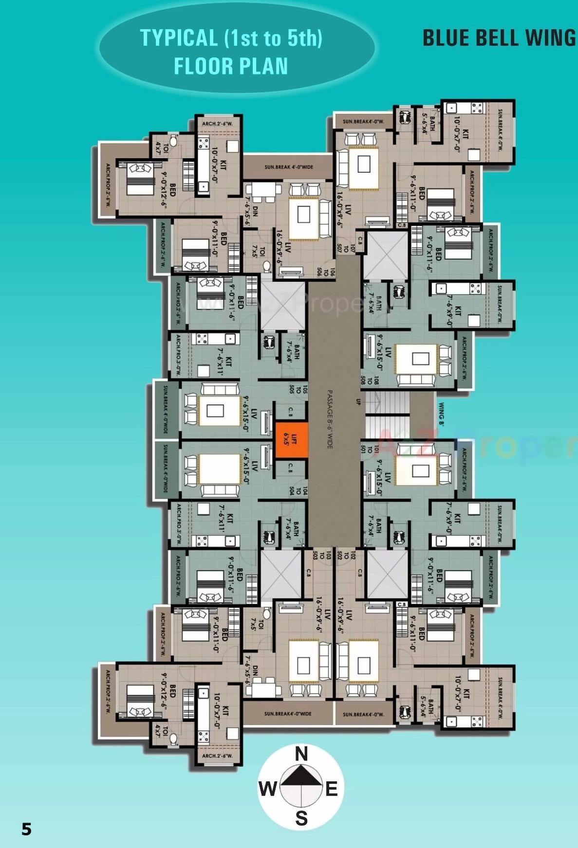 Layout of real estate project Shankar Heights Krishna located at Khuntavali, Thane, Maharashtra