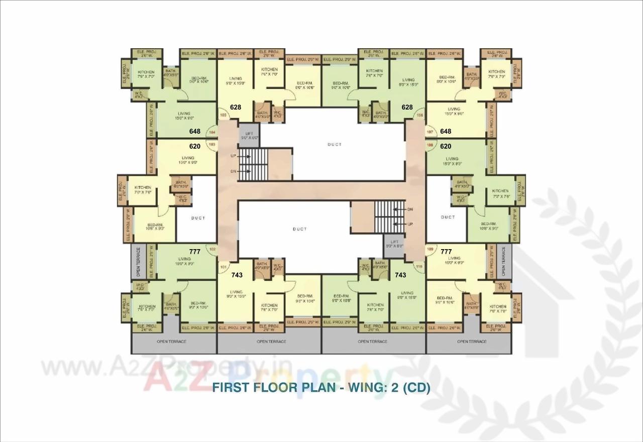 Layout of real estate project Shashwat Park Ab located at Badlapur-m-cl, Thane, Maharashtra