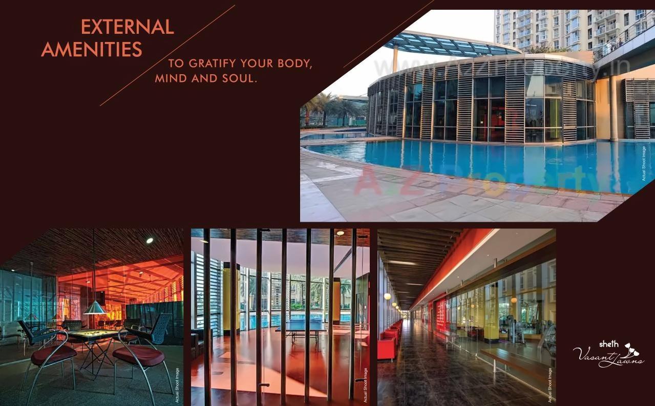 3D Elevation of real estate project Sheth Vasant Lawns located at Thane-m-corp, Thane, Maharashtra