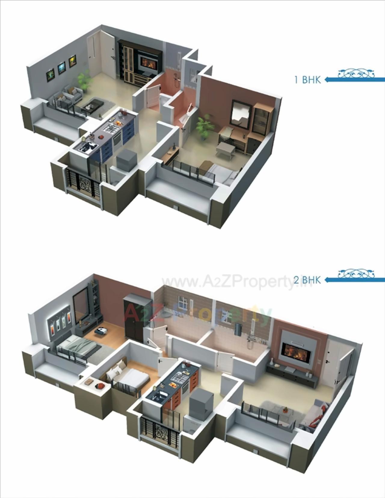 Layout of real estate project Shree Balajis Srushtee located at Kalyandombivali-m-corp, Thane, Maharashtra