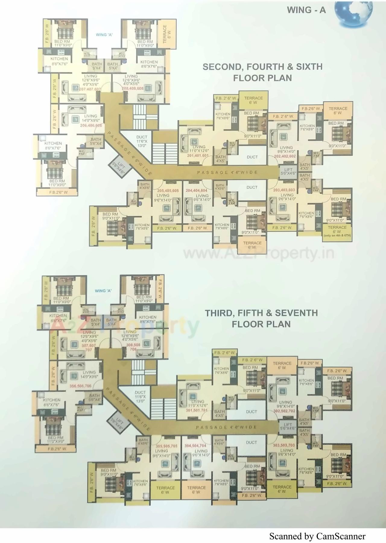 Layout of real estate project Shree Galaxy Heights located at Badlapur-m-cl, Thane, Maharashtra