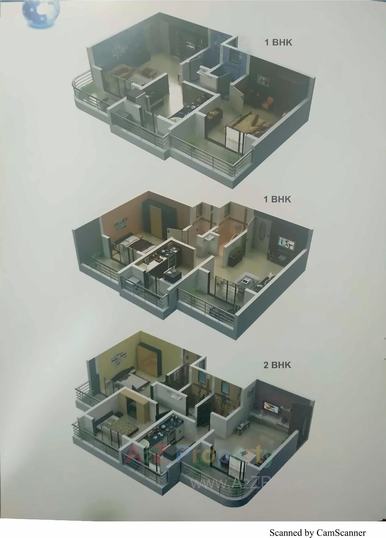 3D Elevation of real estate project Shree Galaxy Heights located at Badlapur-m-cl, Thane, Maharashtra