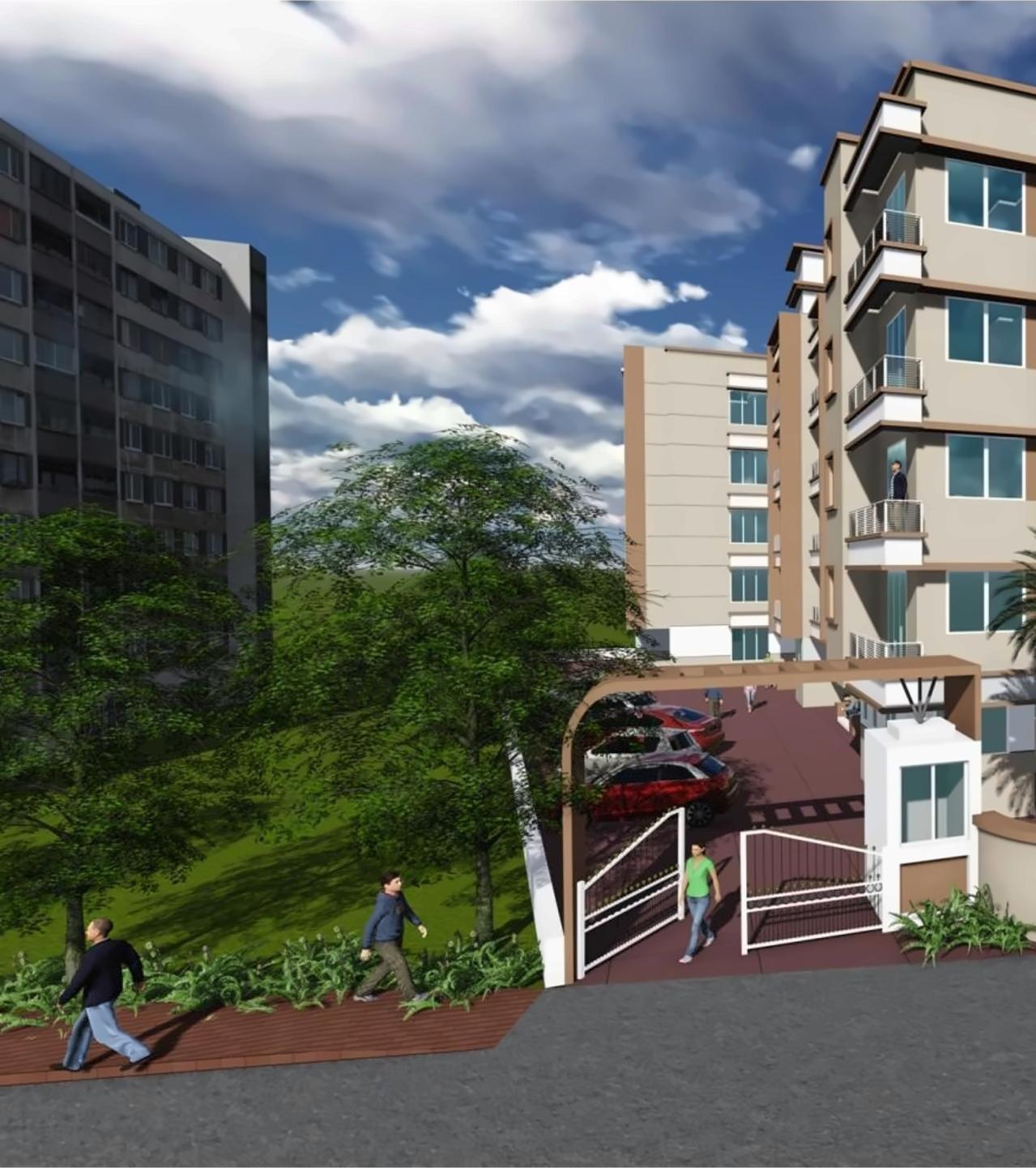 3D Elevation of real estate project Shree Ganesh Residency located at Asangaon-ct, Thane, Maharashtra