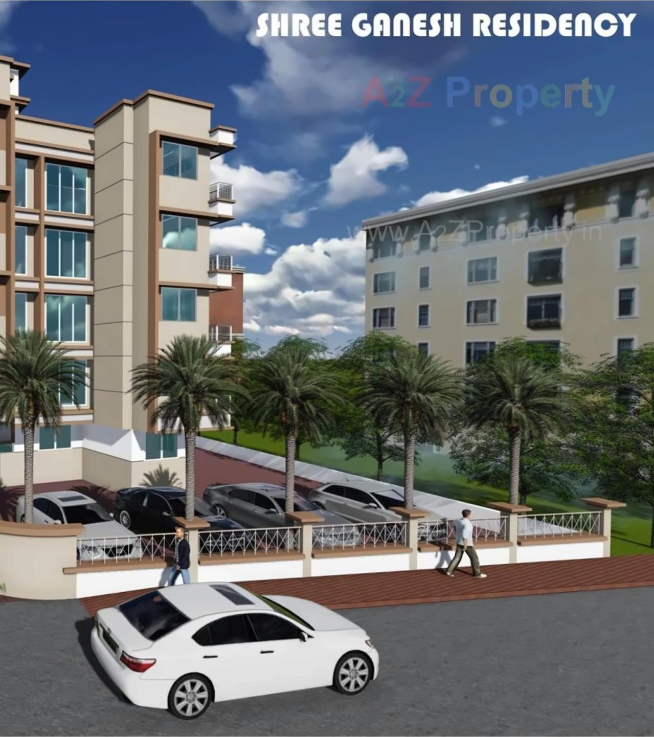 3D Elevation of real estate project Shree Ganesh Residency located at Asangaon-ct, Thane, Maharashtra