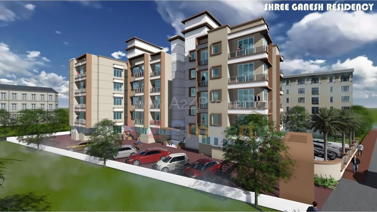 3D Elevation of real estate project Shree Ganesh Residency located at Asangaon-ct, Thane, Maharashtra