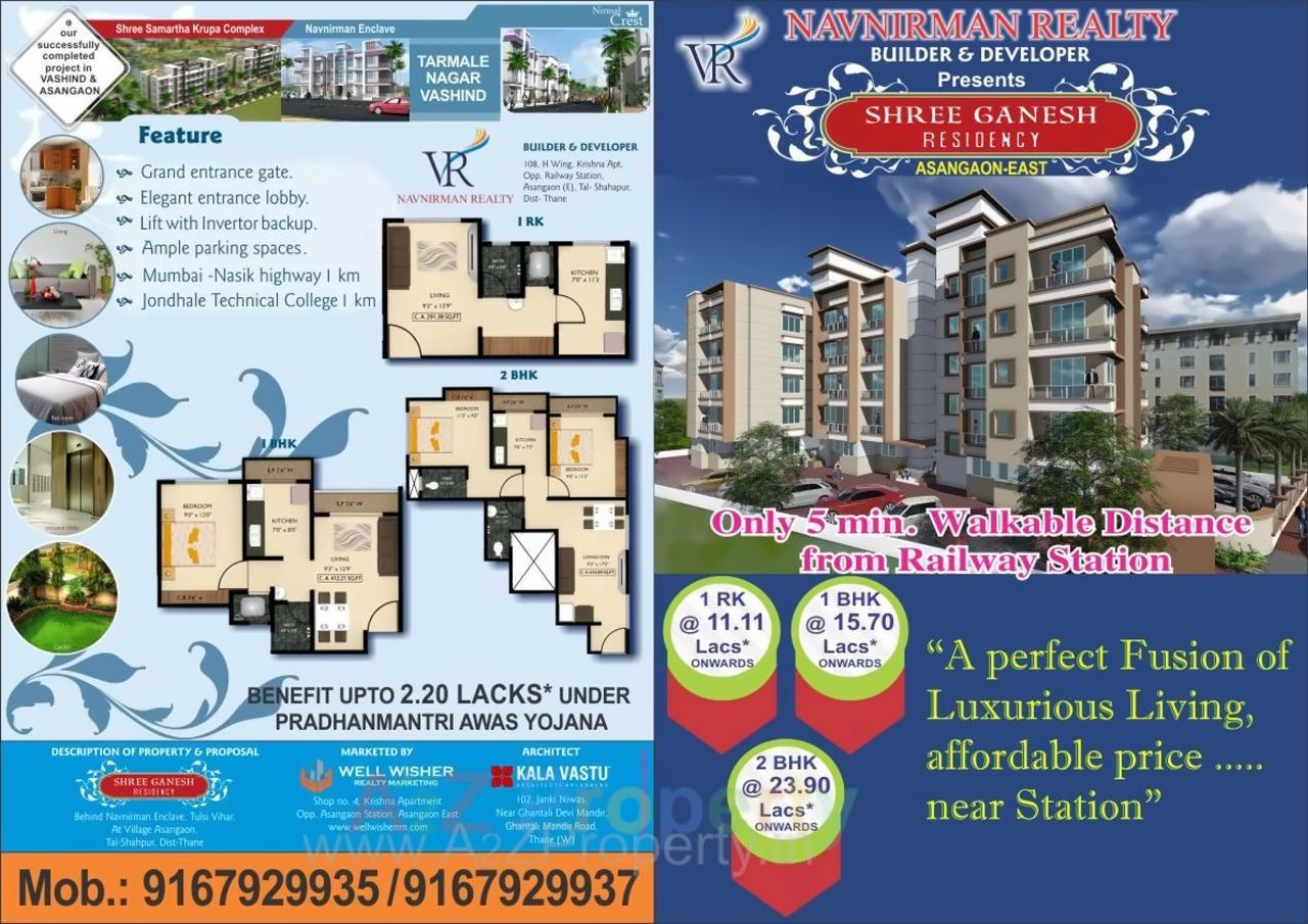  of real estate project Shree Ganesh Residency located at Asangaon-ct, Thane, Maharashtra