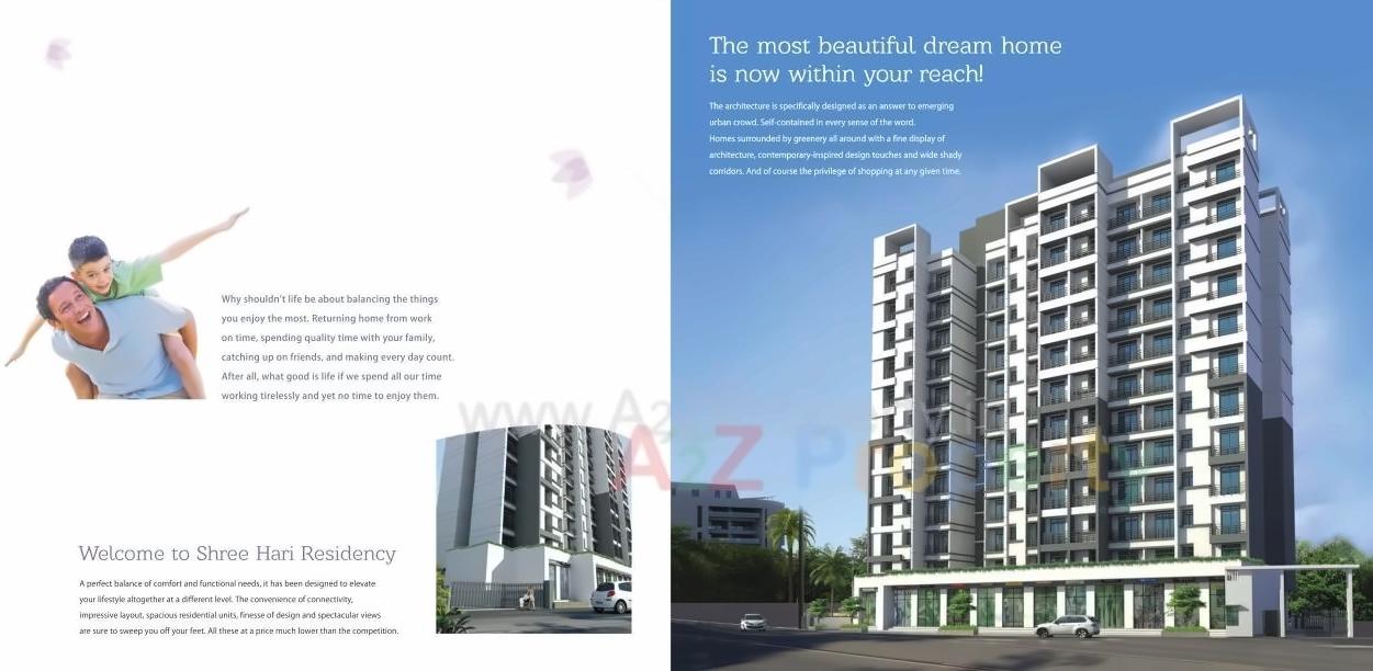 3D Elevation of real estate project Shree Hari Residency located at Khoni, Thane, Maharashtra