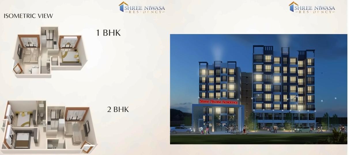 Layout of real estate project Shreeniwasa Residency located at Badlapur-m-cl, Thane, Maharashtra