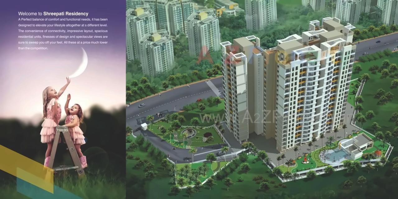 3D Elevation of real estate project Shreepati Residency located at Thane-m-corp, Thane, Maharashtra