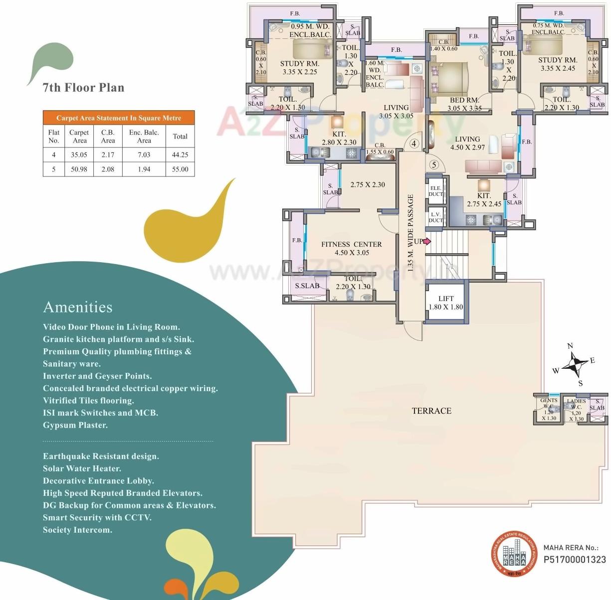 Layout of real estate project Shubham located at Thane-m-corp, Thane, Maharashtra