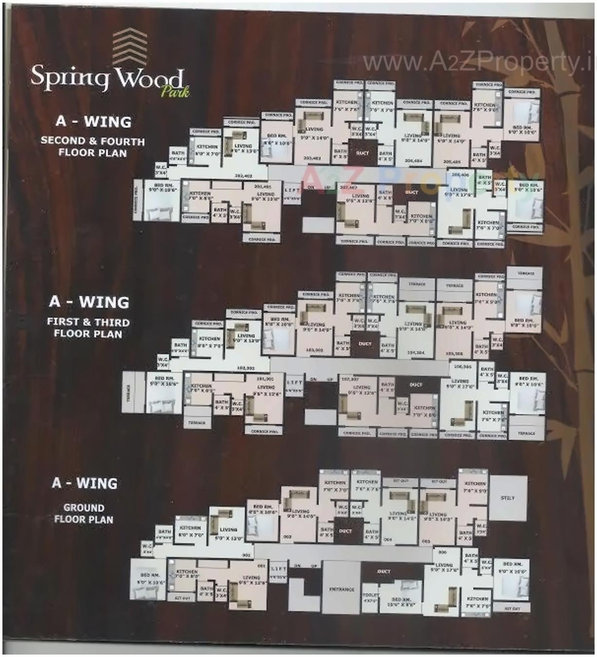 Layout of real estate project Spring Wood Park located at Badlapur-m-cl, Thane, Maharashtra