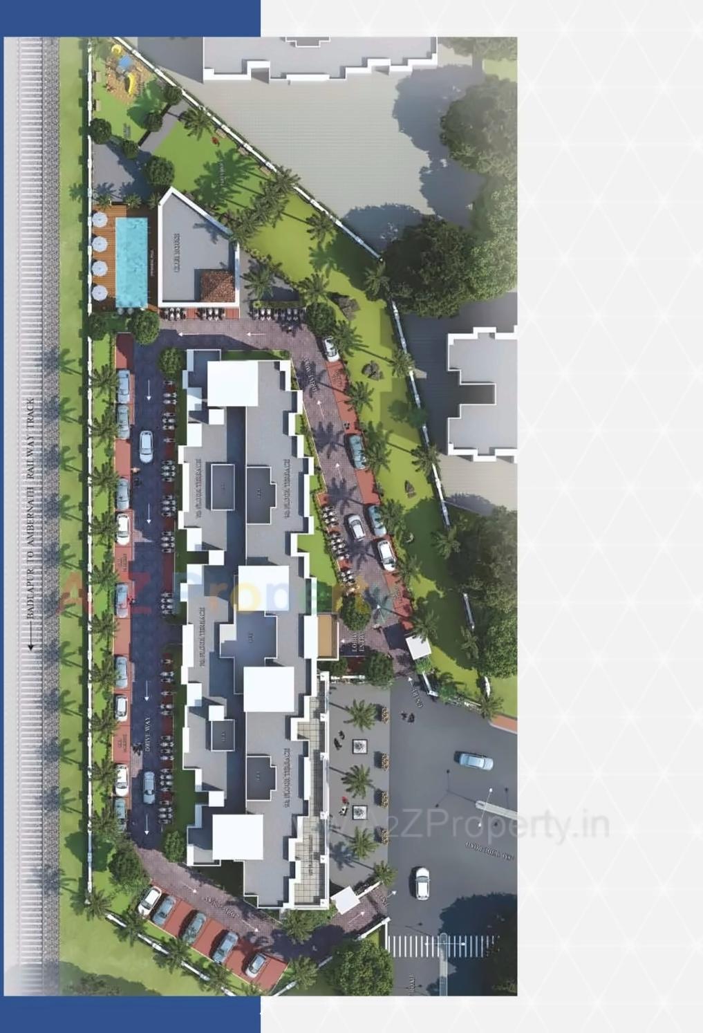 3D Elevation of real estate project Sri Heritage located at Ambarnathm-cl, Thane, Maharashtra