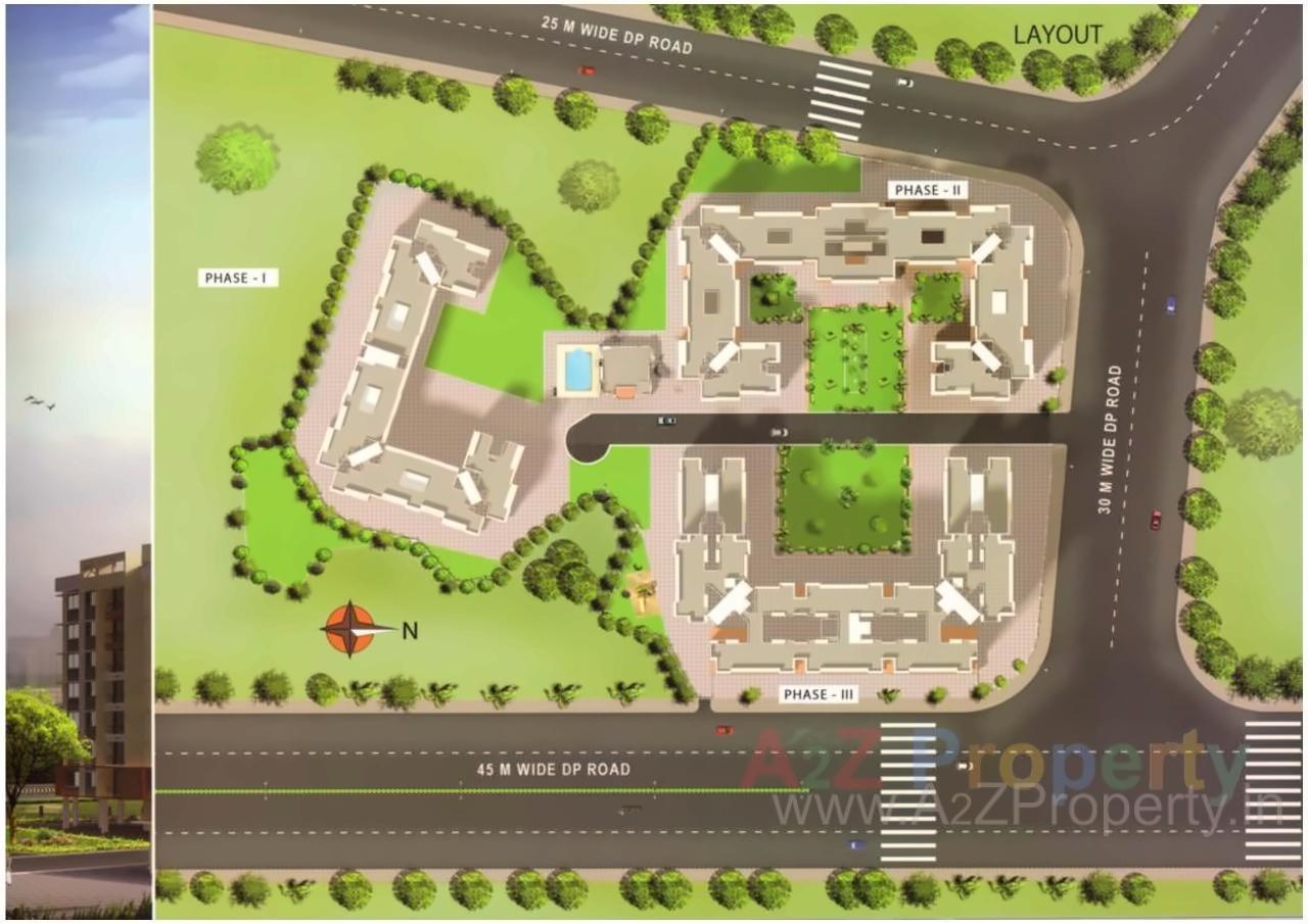 Layout of real estate project Sudama Regency  1, located at Thane-m-corp, Thane, Maharashtra
