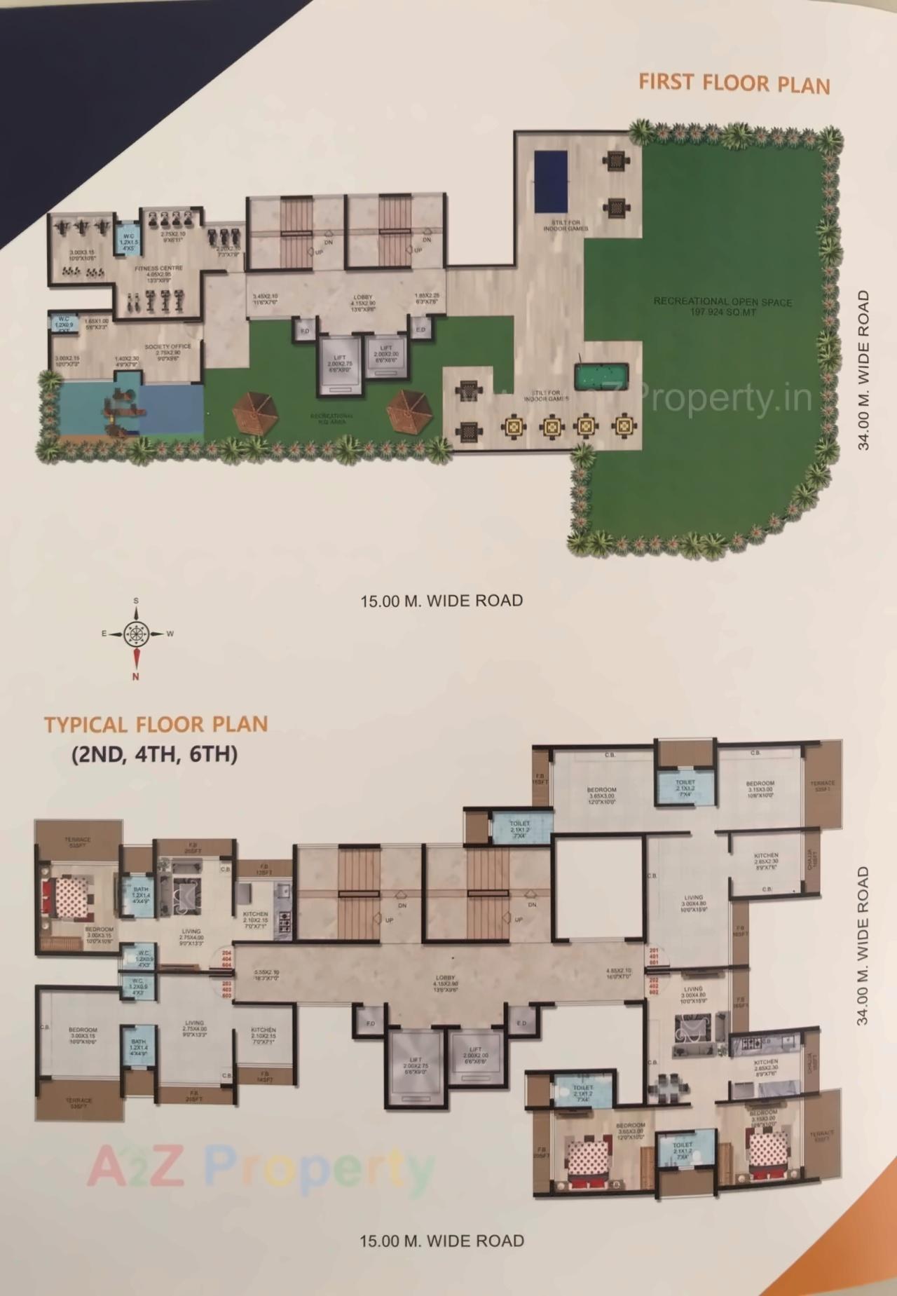 Layout of real estate project Sunshine Heights located at Navi-mumbai-m-corp, Thane, Maharashtra