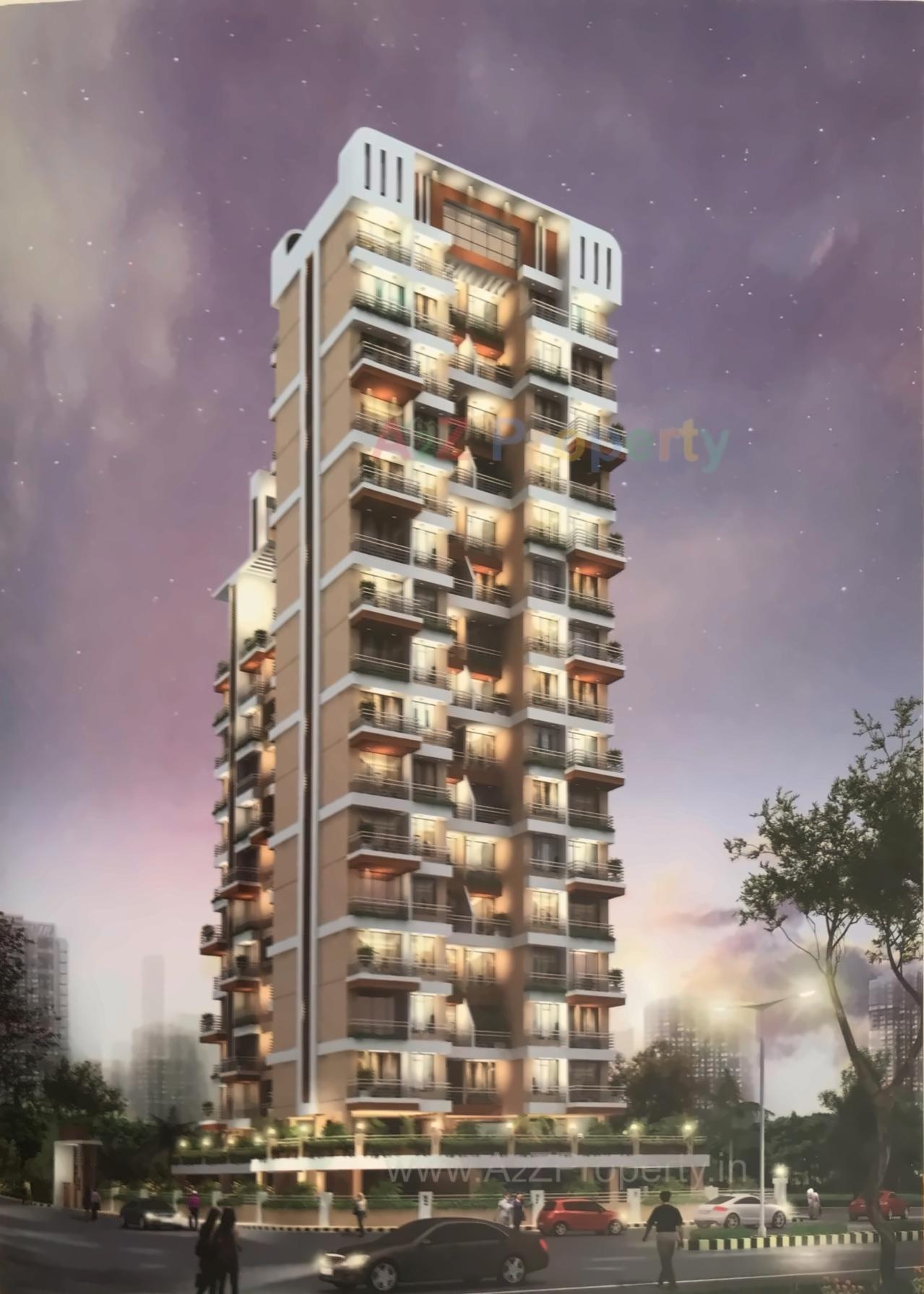 3D Elevation of real estate project Sunshine Heights located at Navi-mumbai-m-corp, Thane, Maharashtra