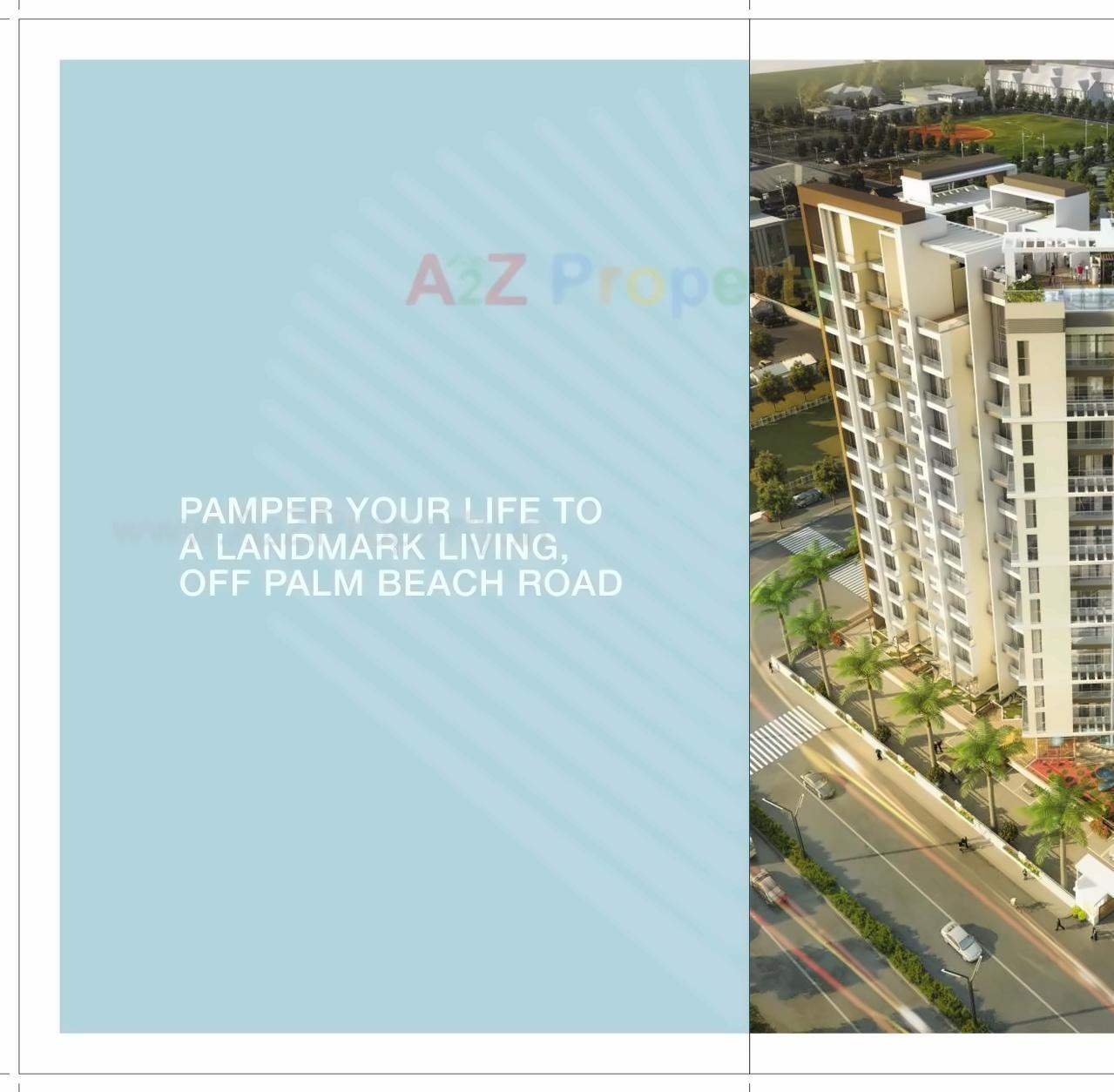 3D Elevation of real estate project The Palms located at Navi-mumbai-m-corp, Thane, Maharashtra