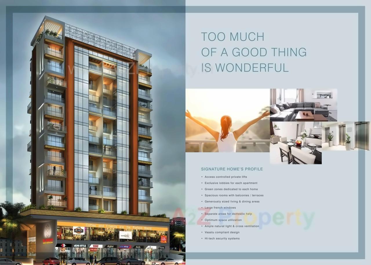 3D Elevation of real estate project The Signature located at Navi-mumbai-m-corp, Thane, Maharashtra