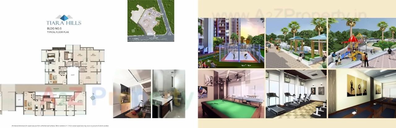 Layout of real estate project Tiara Hills  3, located at Mirabhayandar-m-corp, Thane, Maharashtra