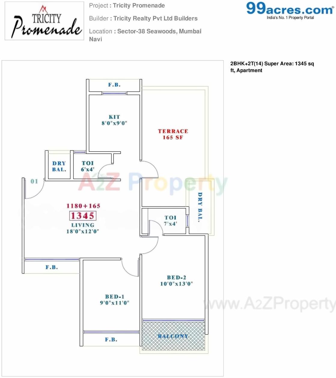  of real estate project Tricity Promenade located at Navi-mumbai-m-corp, Thane, Maharashtra