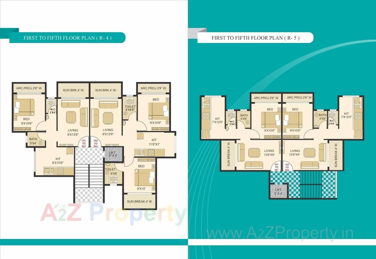 Layout of real estate project Trinity Galaxy R1 R located at Badlapur-m-cl, Thane, Maharashtra