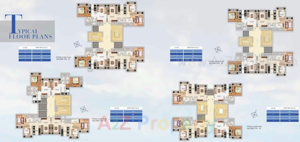 Layout of real estate project Trinity Oasis located at Thane-m-corp, Thane, Maharashtra