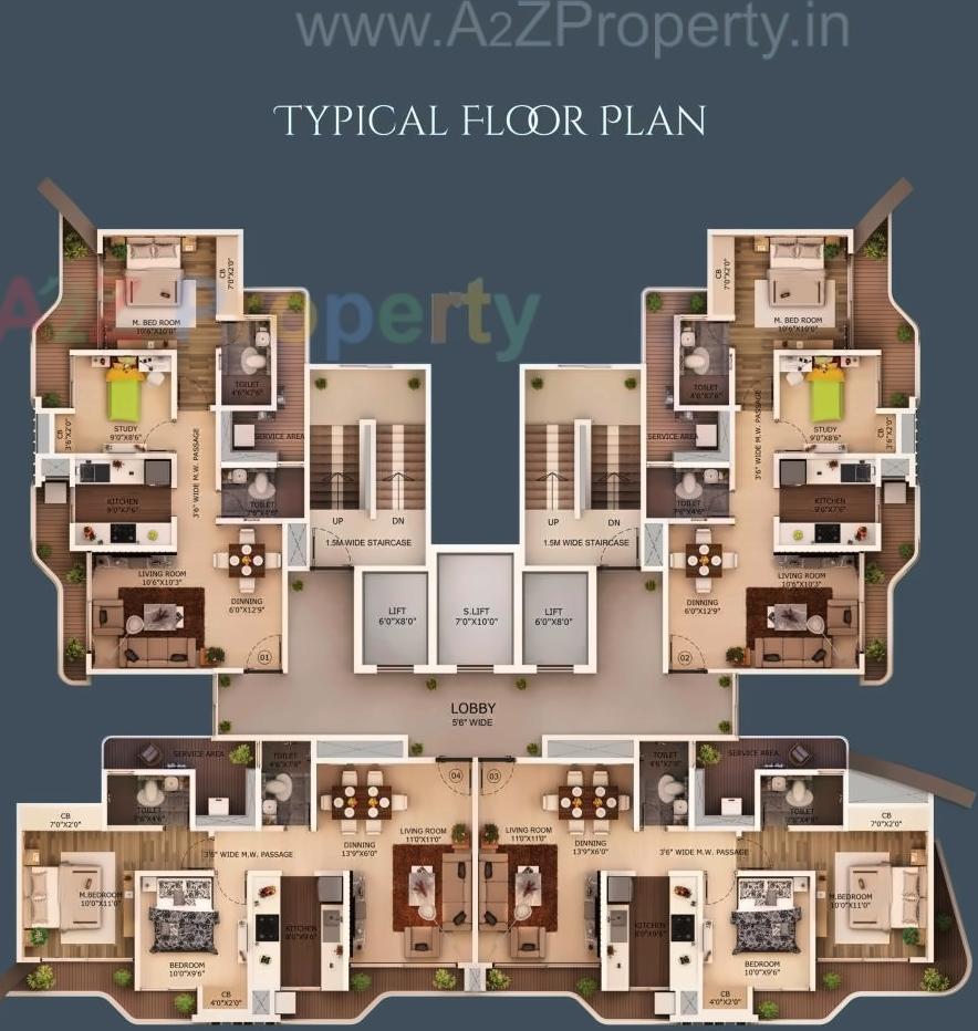 Layout of real estate project Tropical Panache located at Thane-m-corp, Thane, Maharashtra