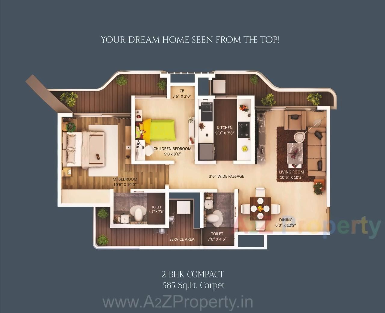 Layout of real estate project Tropical Panache located at Thane-m-corp, Thane, Maharashtra
