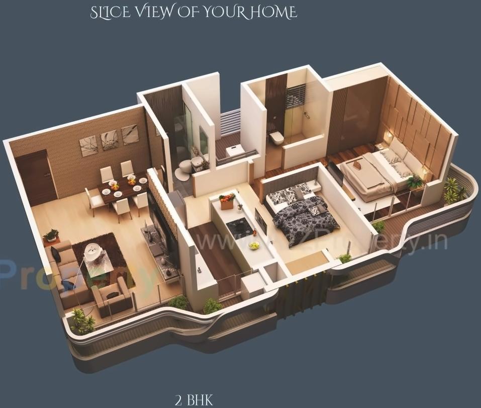 Layout of real estate project Tropical Panache located at Thane-m-corp, Thane, Maharashtra