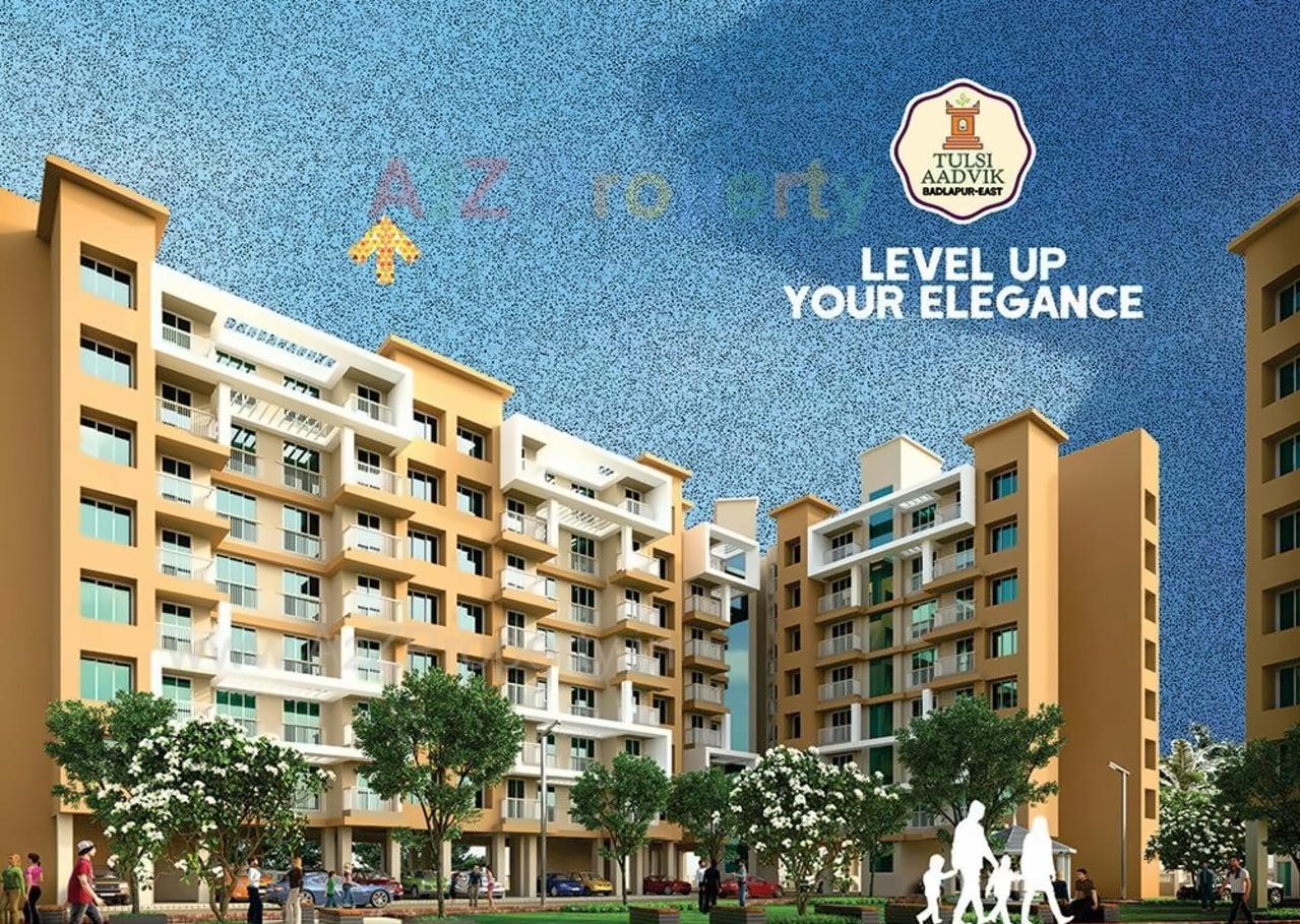 3D Elevation of real estate project Tulsi Aadvik located at Badlapur-m-cl, Thane, Maharashtra