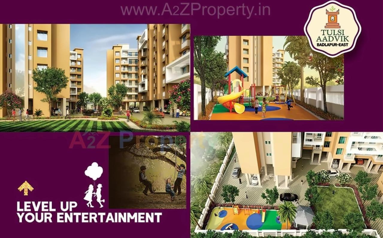 3D Elevation of real estate project Tulsi Aadvik located at Badlapur-m-cl, Thane, Maharashtra