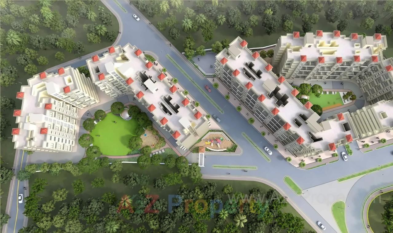 3D Elevation of real estate project Tulsi Aahan located at Badlapur-m-cl, Thane, Maharashtra