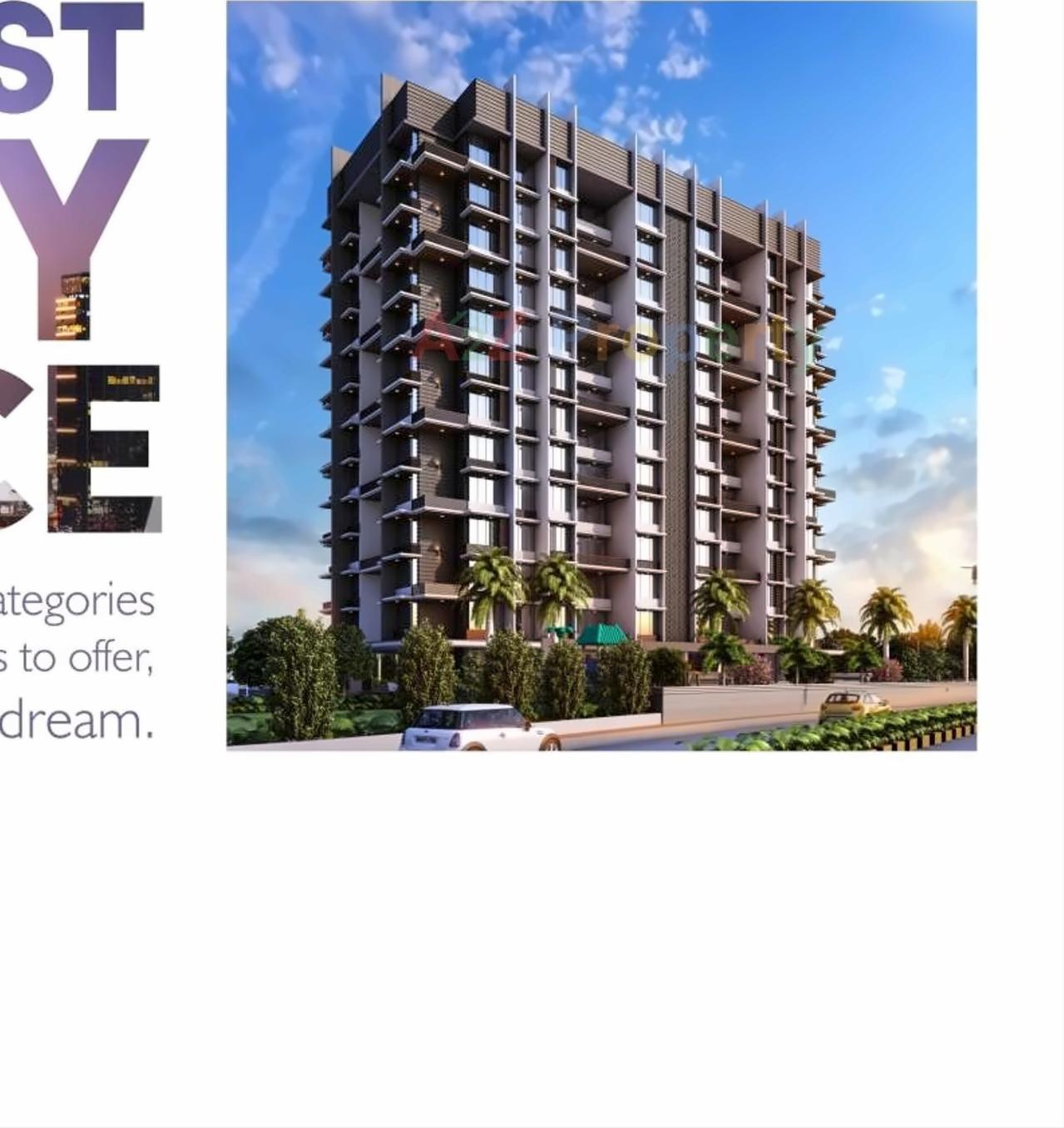 3D Elevation of real estate project Tulsi Sharnam located at Ambarnathm-cl, Thane, Maharashtra