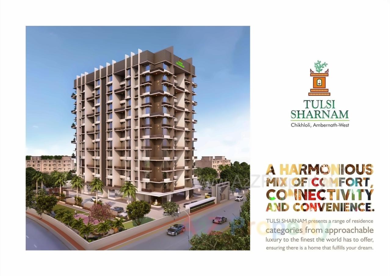 3D Elevation of real estate project Tulsi Sharnam located at Ambarnathm-cl, Thane, Maharashtra