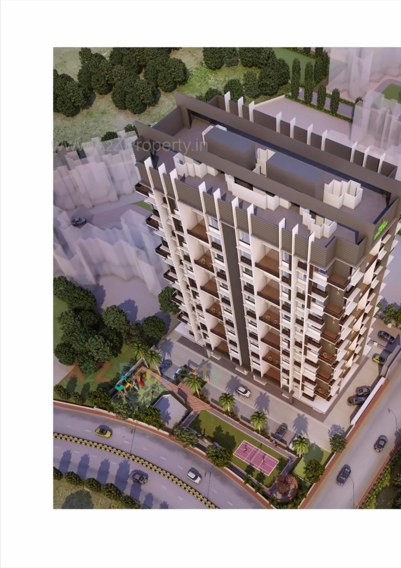 3D Elevation of real estate project Tulsi Sharnam located at Ambarnathm-cl, Thane, Maharashtra