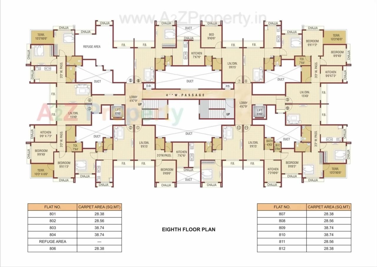 Layout of real estate project Tulsi Sharnam located at Ambarnathm-cl, Thane, Maharashtra