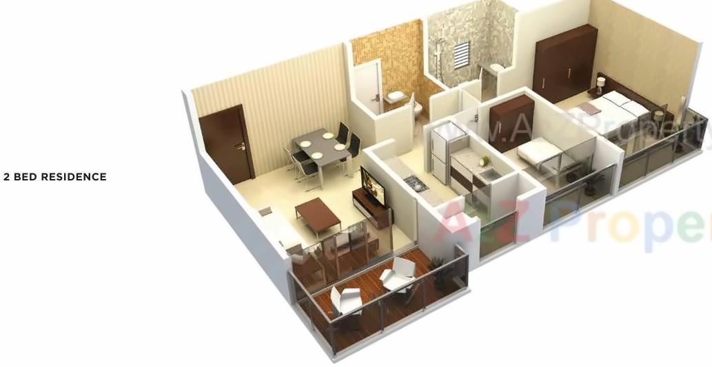 Layout of real estate project Tycoons Codename Goldmine Avenue located at Chikanghar, Thane, Maharashtra