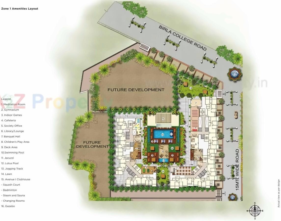Layout of real estate project Tycoons Codename Goldmine Avenue located at Chikanghar, Thane, Maharashtra