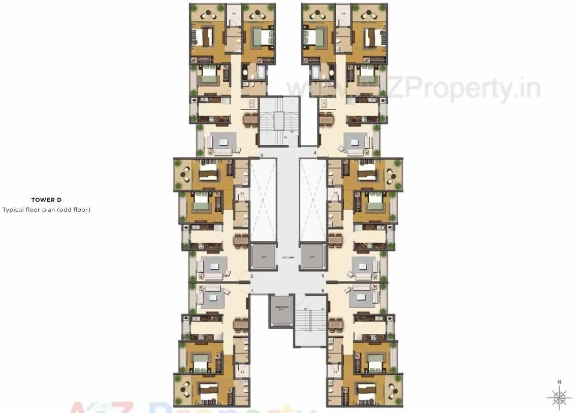 Layout of real estate project Tycoons Codename Goldmine Avenue located at Chikanghar, Thane, Maharashtra