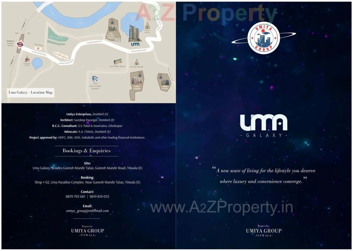  of real estate project Uma Galaxy located at Titwala, Thane, Maharashtra