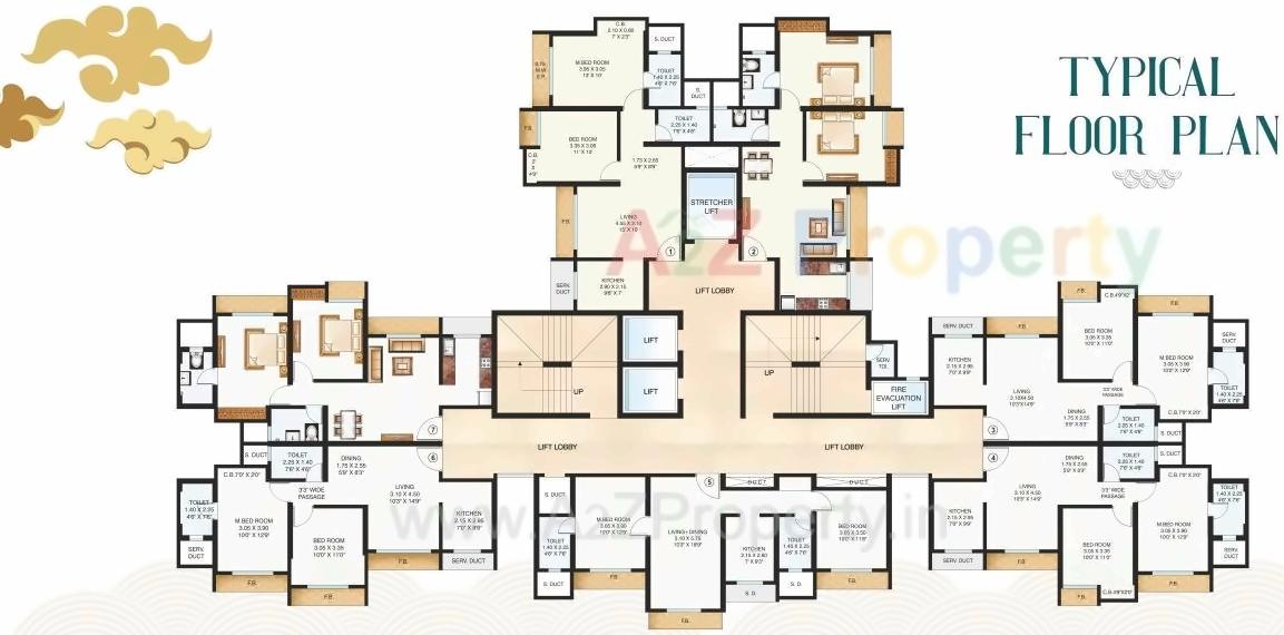 Layout of real estate project Unnathi Woods located at Thane-m-corp, Thane, Maharashtra