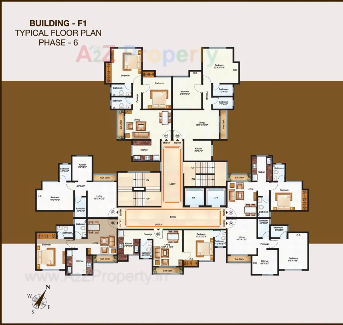 Layout of real estate project Unnathi Woods located at Thane-m-corp, Thane, Maharashtra