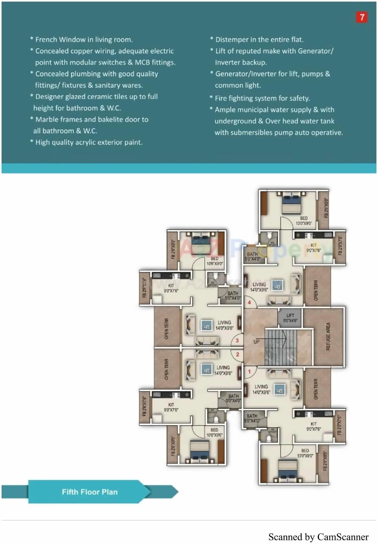Layout of real estate project Vaishnavi Enclave located at Tisgaon, Thane, Maharashtra