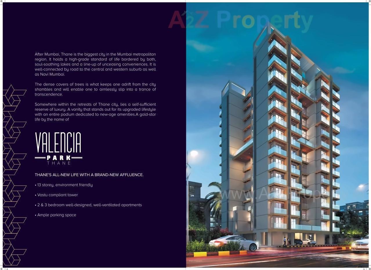 3D Elevation of real estate project Valencia Park located at Thane-m-corp, Thane, Maharashtra