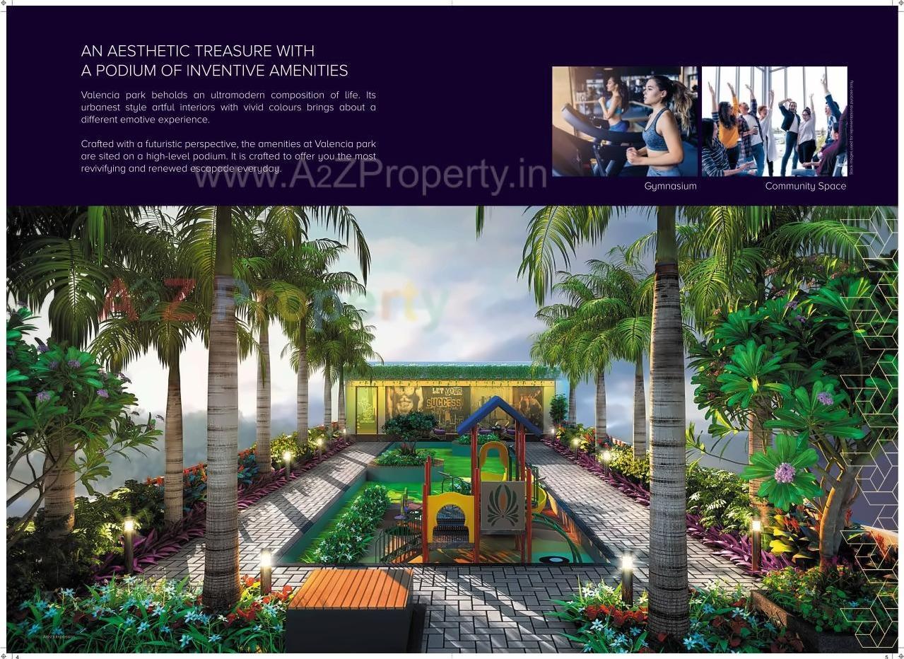 3D Elevation of real estate project Valencia Park located at Thane-m-corp, Thane, Maharashtra