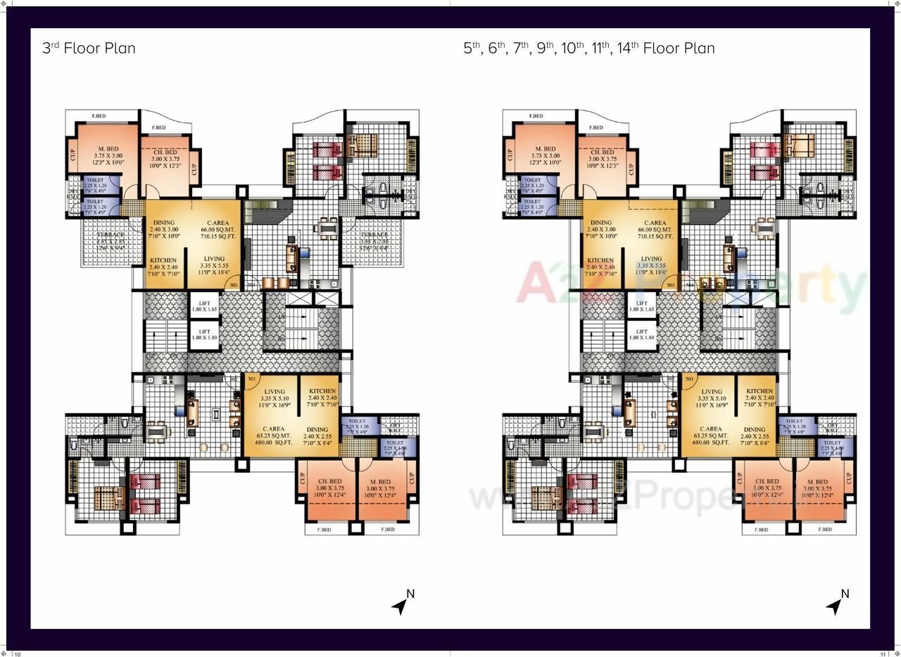 Layout of real estate project Valencia Park located at Thane-m-corp, Thane, Maharashtra
