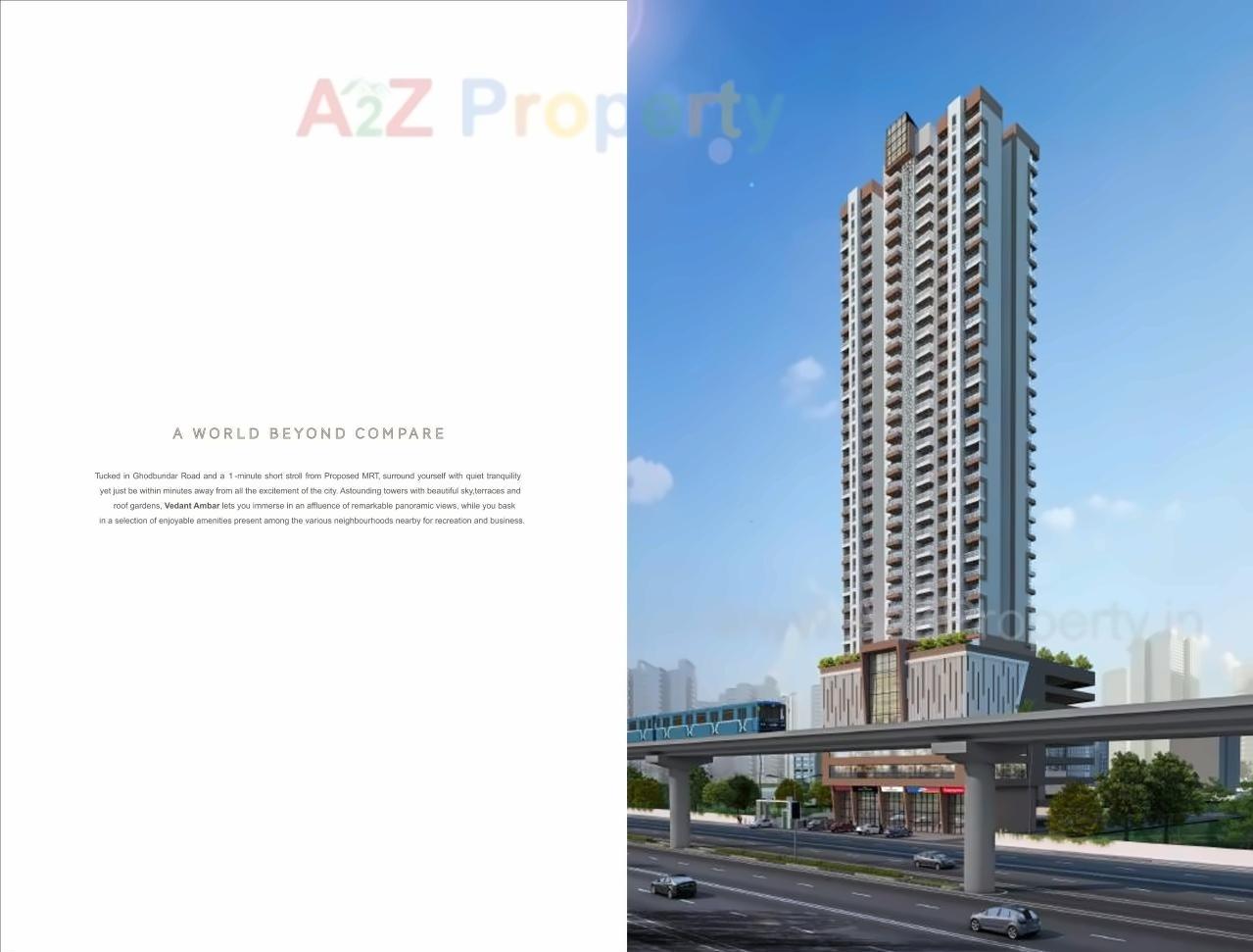 3D Elevation of real estate project Vedant Ambar located at Thane-m-corp, Thane, Maharashtra