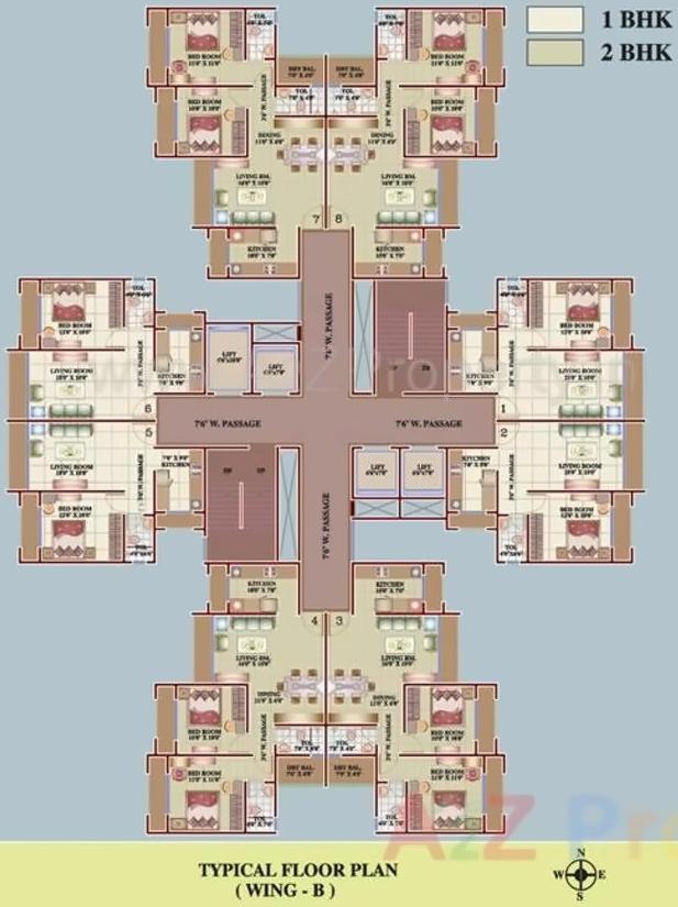 Layout of real estate project Versatile Valley located at Nelje, Thane, Maharashtra