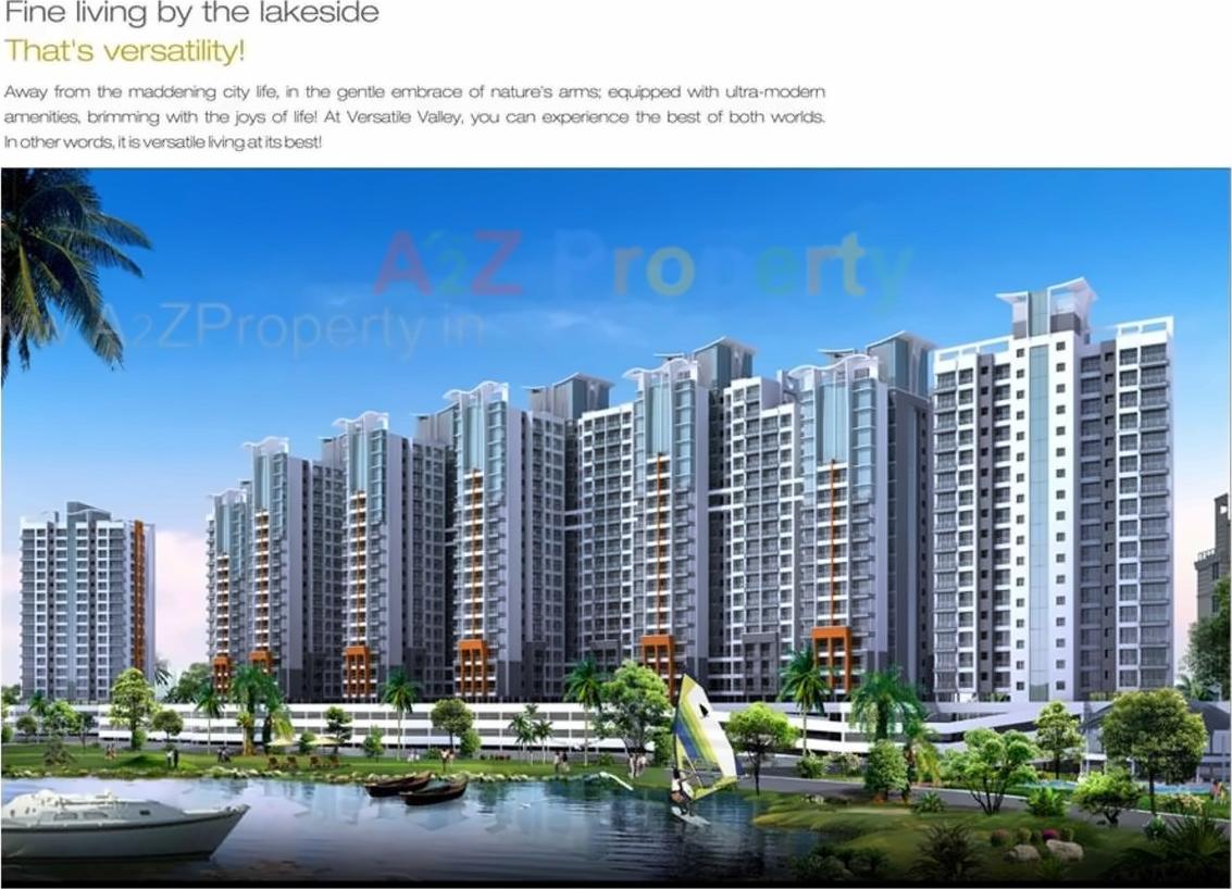 3D Elevation of real estate project Versatile Valley located at Nelje, Thane, Maharashtra