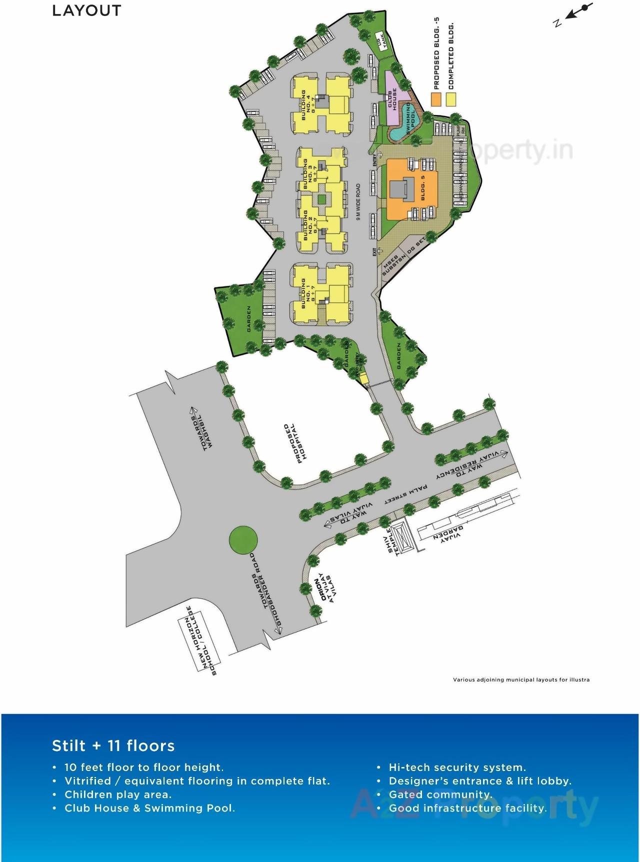 Layout of real estate project Vijay Vatika located at Thane-m-corp, Thane, Maharashtra