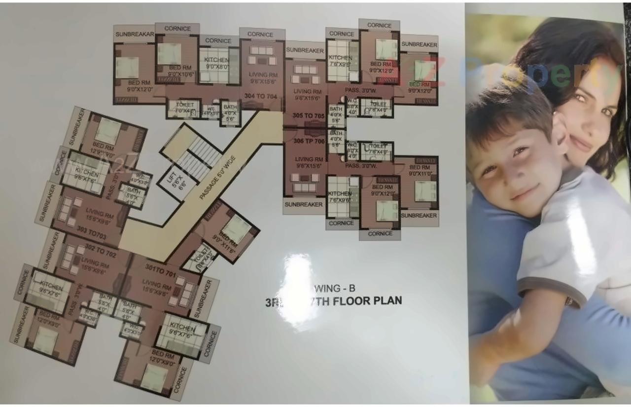 Layout of real estate project Vinayak Kondilkar Arcade located at Badlapur-m-cl, Thane, Maharashtra